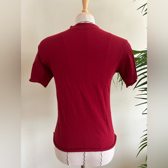 Live The Process Fitted Red Short Sleeve Athletic T-Shirt | M | |Cotton Cashmere - Picture 3 of 6